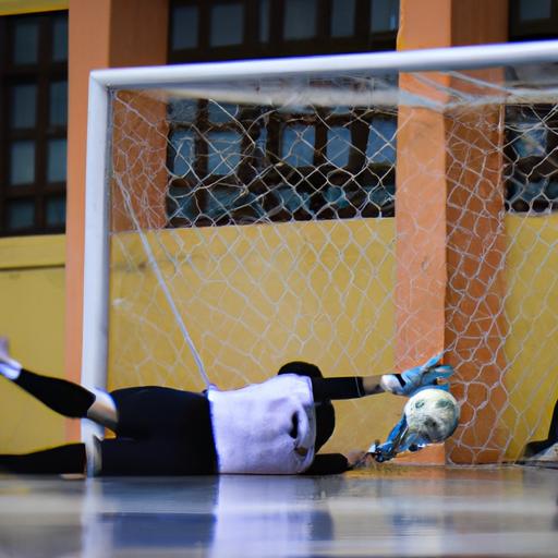 Thủ môn futsal cản phá trong hiệp phụ